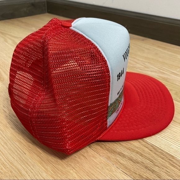 Vintage Trucker Hat Farm Tractor Snap Back Red Case Harvester - Picture 5 of 9